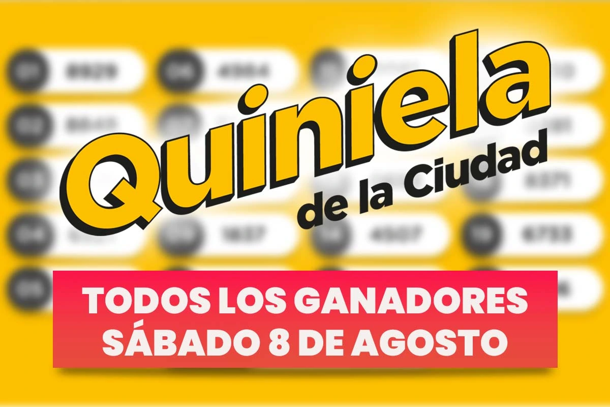 Quiniela Nacional: todos los números ganadores del sábado 8 de agosto