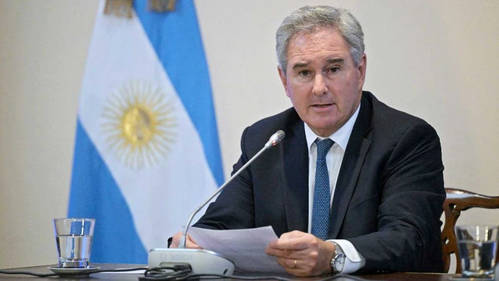 El Canciller argentino, Pablo Quirno.