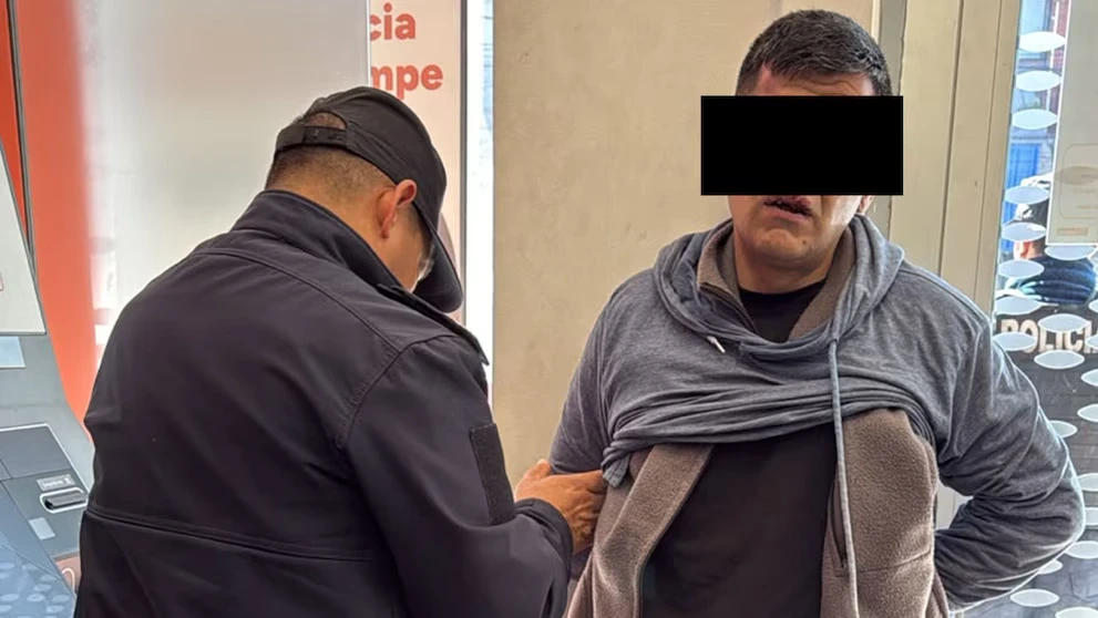 El delincuente detenido