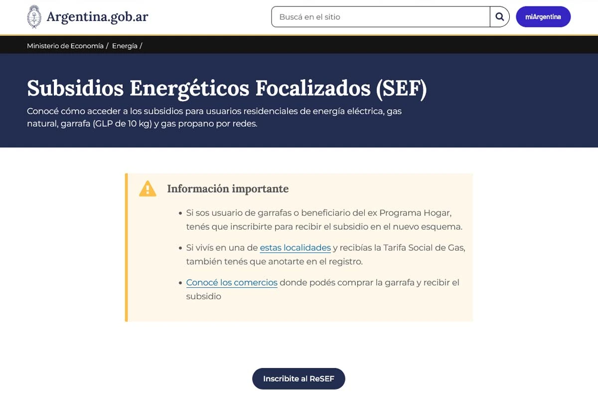 Cómo inscribirse en ReSEF paso a paso