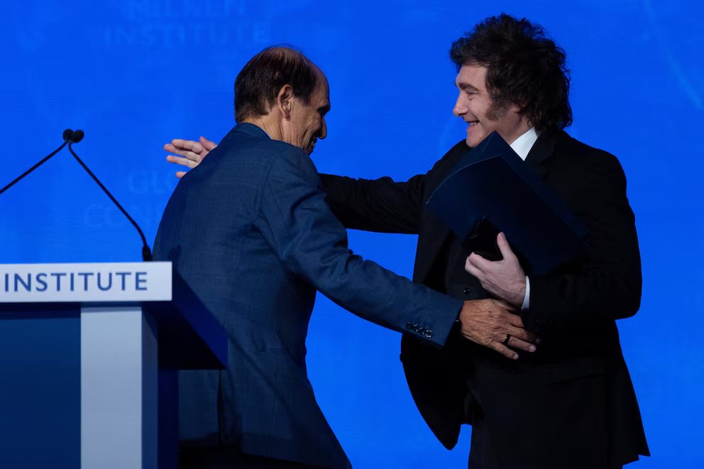 Javier Milei y Michael Milken