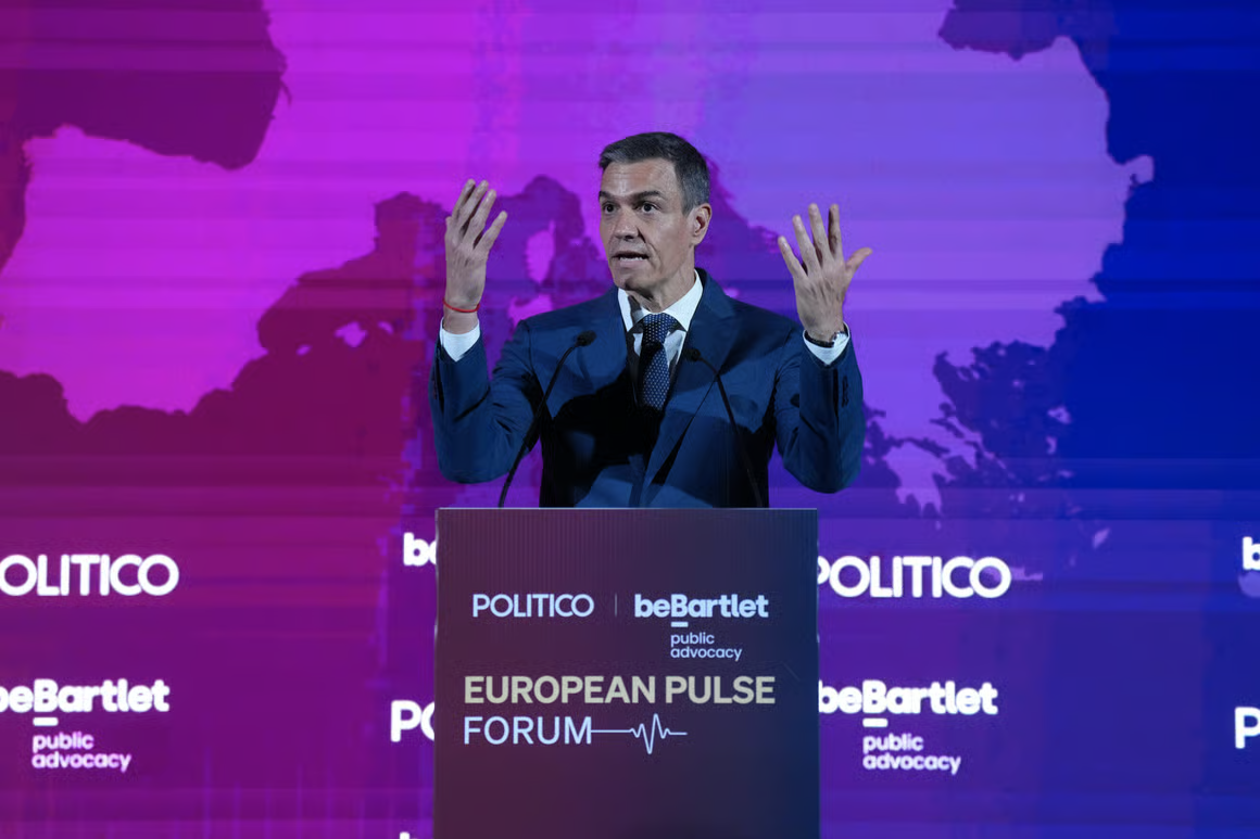 The communist Pedro Sánchez spoke at the “European Pulse Forum”, where he proposed measures for the development of the EU