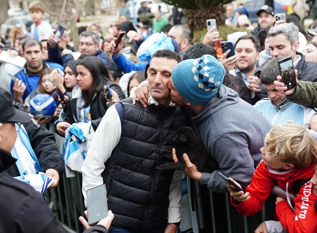 Scaloni en Pujato
