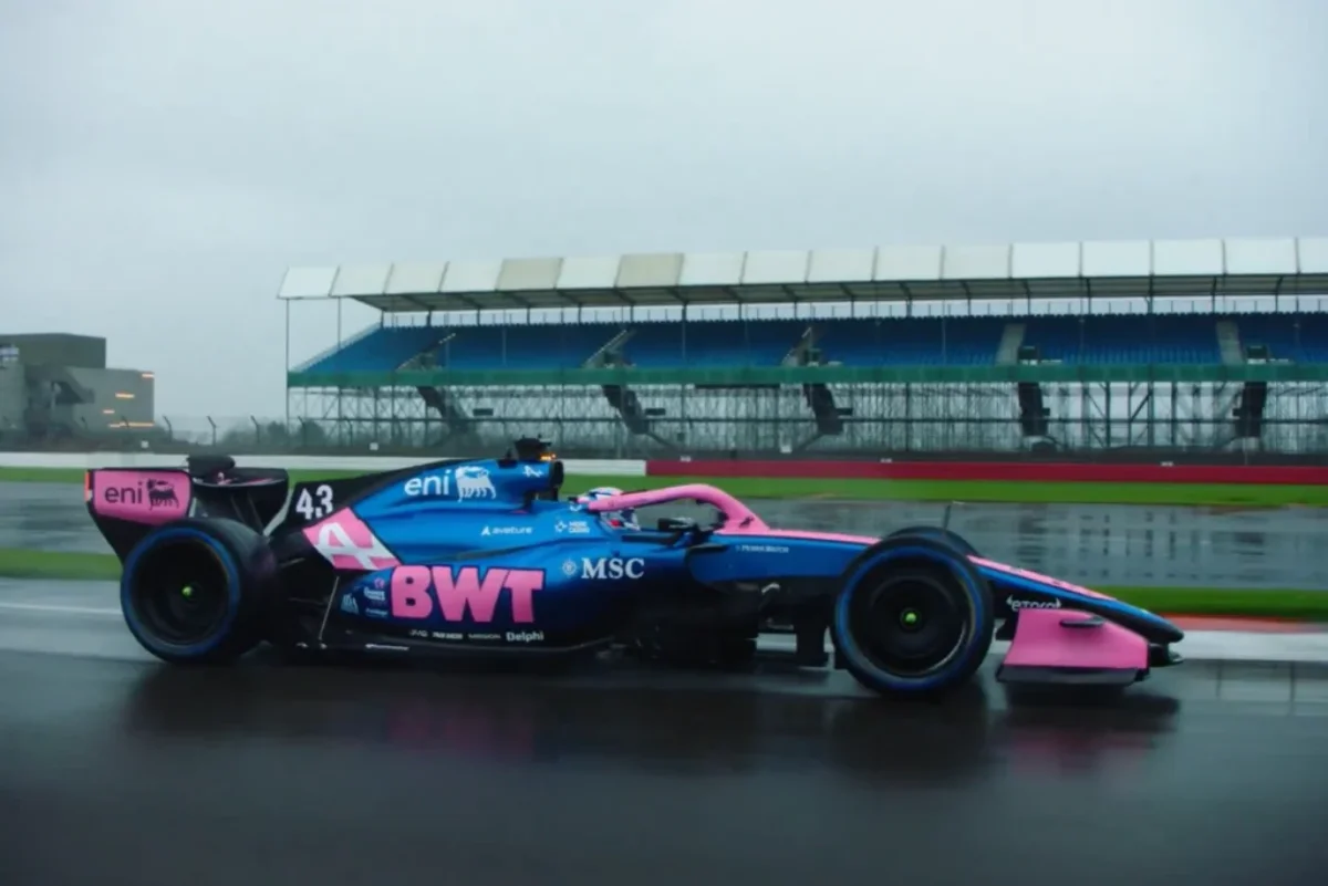 Colapinto tuvo un filming day en SIlverstone hace unos meses