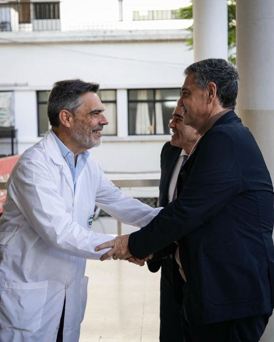 Macri en el Hospital Fernández