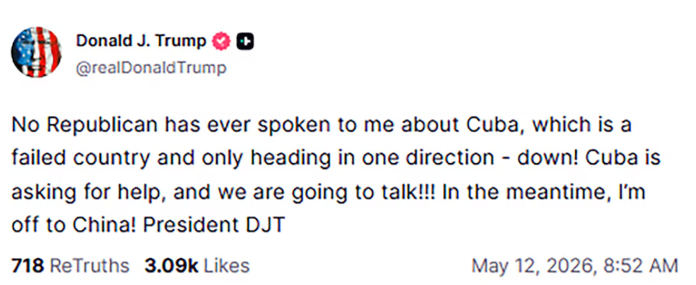 The announcement of Donald Trump