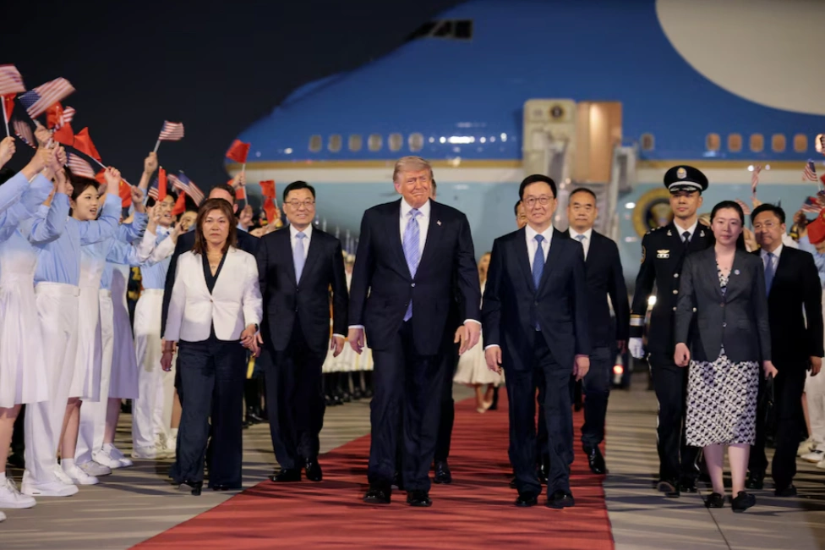 Donald Trump llegó a China para negociar con Xi Jinping en medio de la guerra con Irán