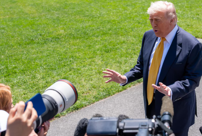 Donald Trump en la previa de su viaje a China