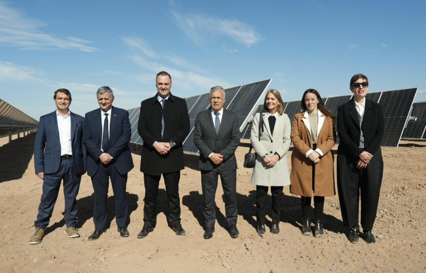 Adorni, Cornejo y Marín en la inauguración del primer RIGI