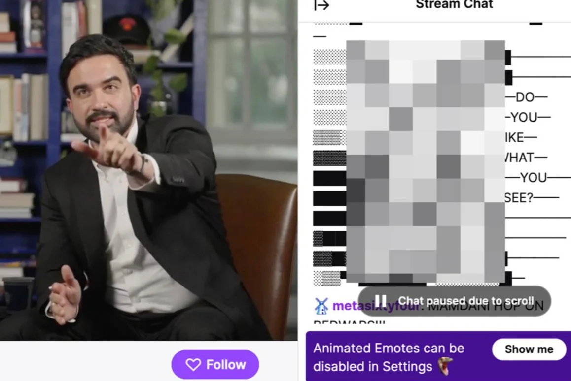 Zohran Mamdani sufrió una humillante trolleada en Twitch durante una transmisión oficial