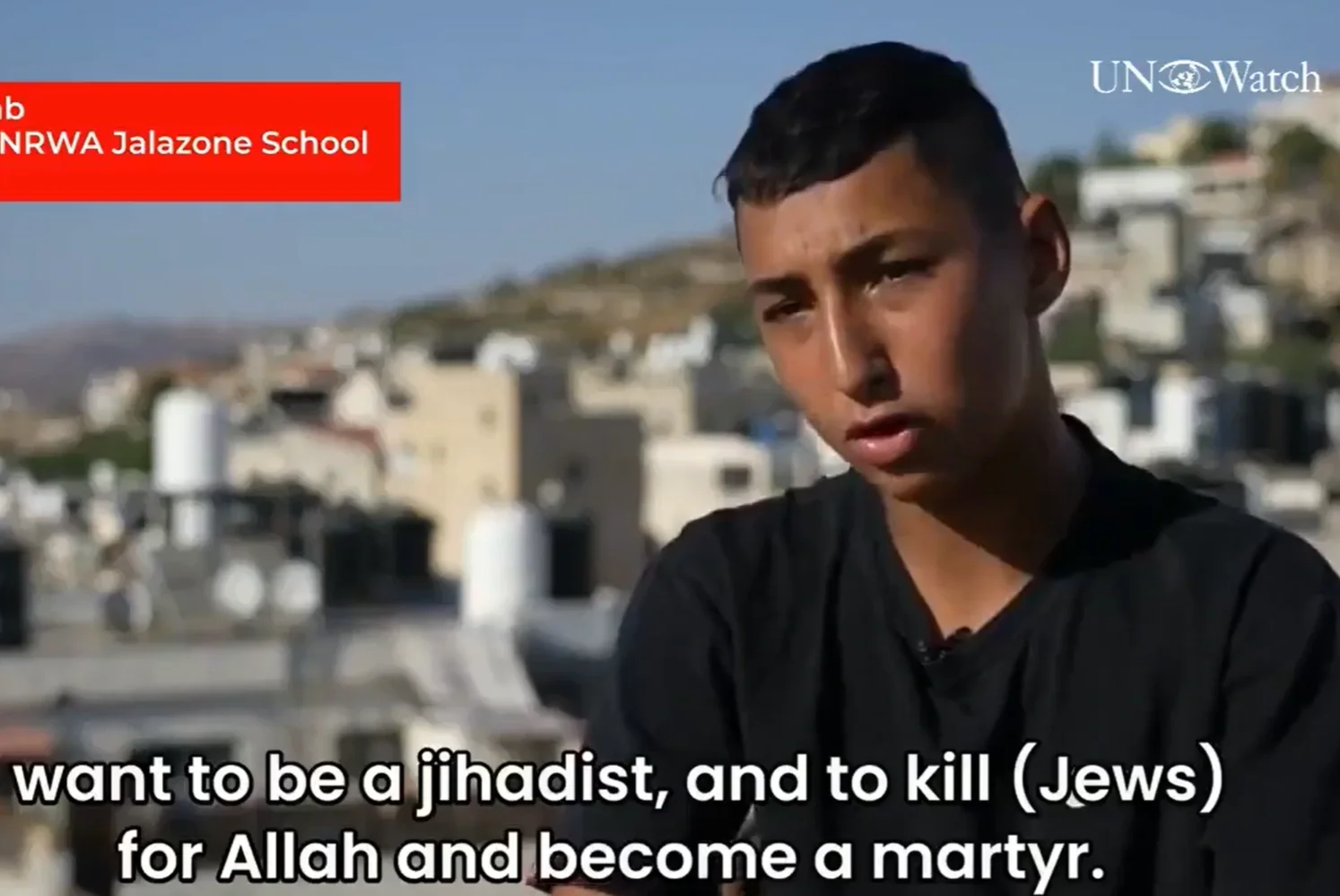 Escándalo en la UNRWA: un estudiante de una escuela de la ONU llamó a “matar judíos” y convertirse en mártir