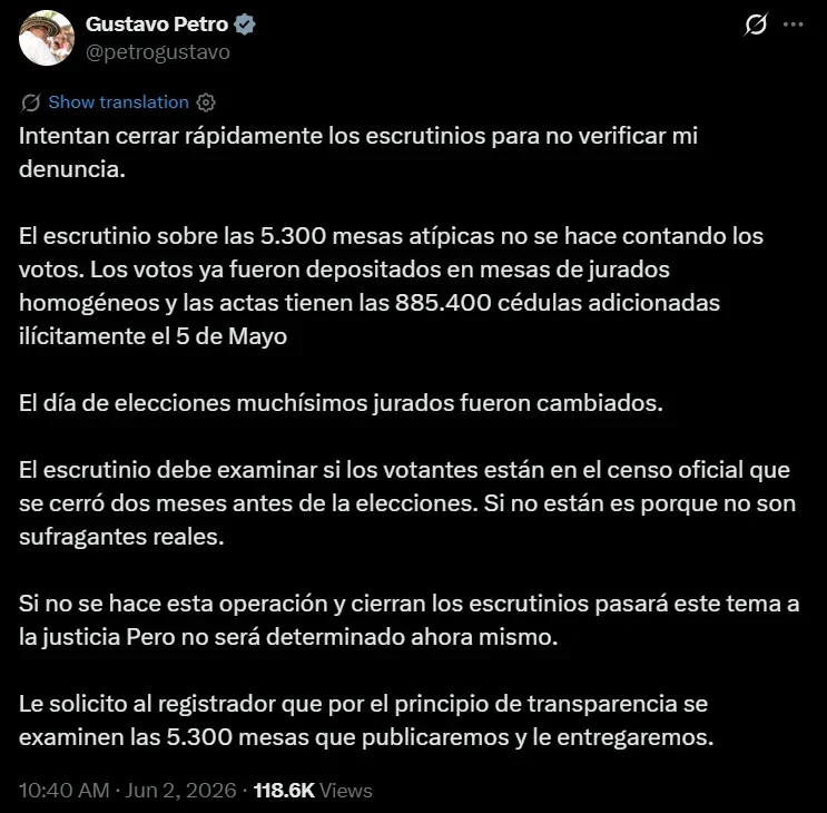 Petro está gaga y quiere hacer un autogolpe