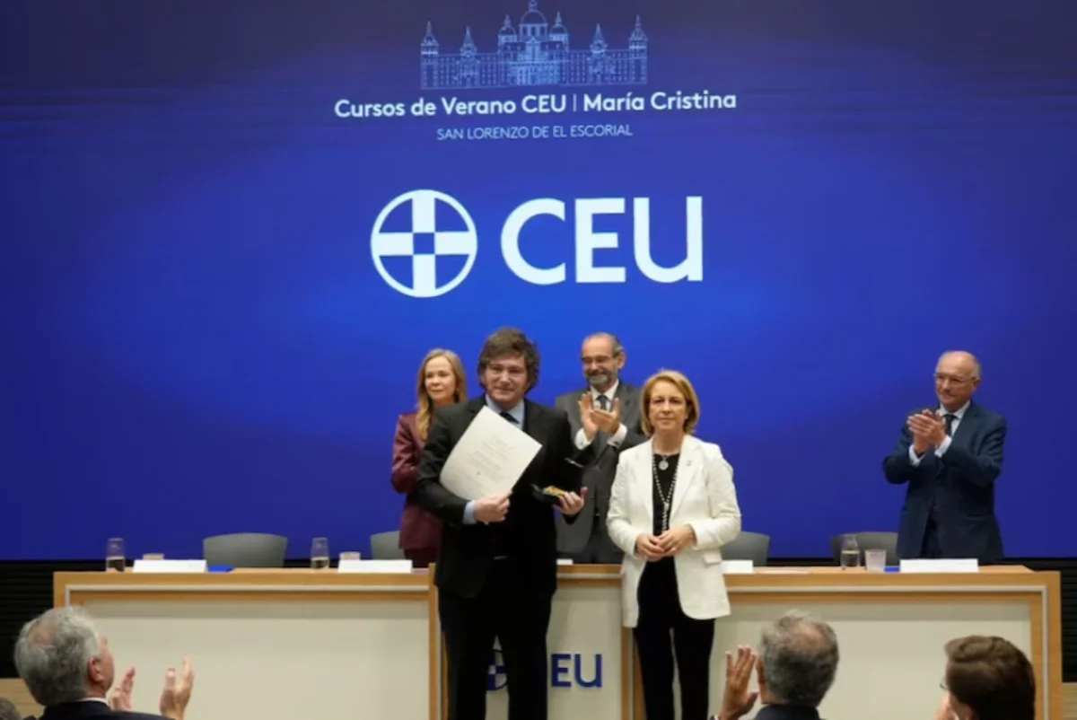 Milei recibió una distinción en Madrid y defendió el rumbo económico: "Argentina dejó atrás el modelo del fracaso"