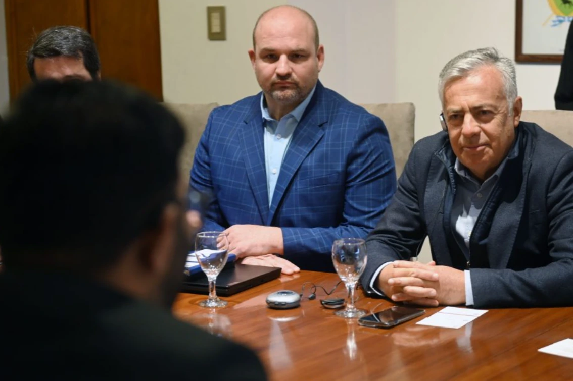 Cornejo met with the largest mining company from India, interested in investing in Mendoza