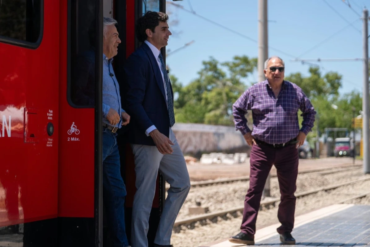 Natalio Mema impulsa la expansión del Metrotranvía de Mendoza hasta el aeropuerto