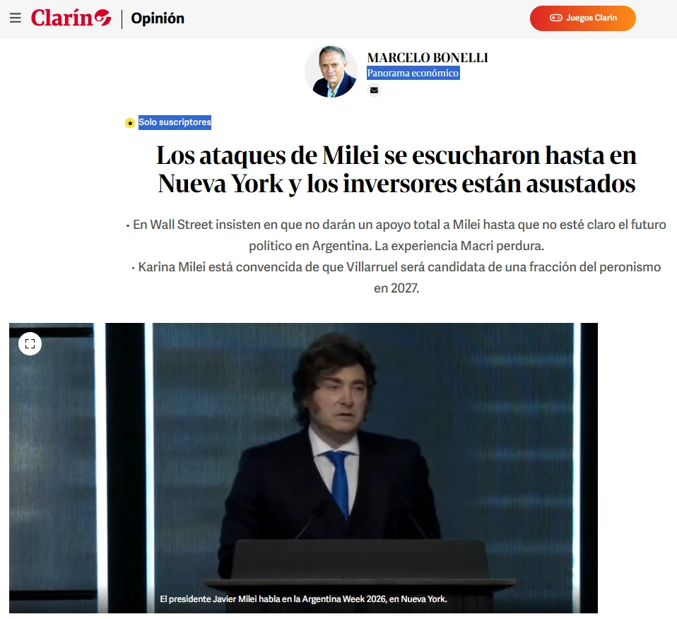 Marcelo Bonelli fue desmentido en varias oportunidades por Javier Milei y Luis Caputo.