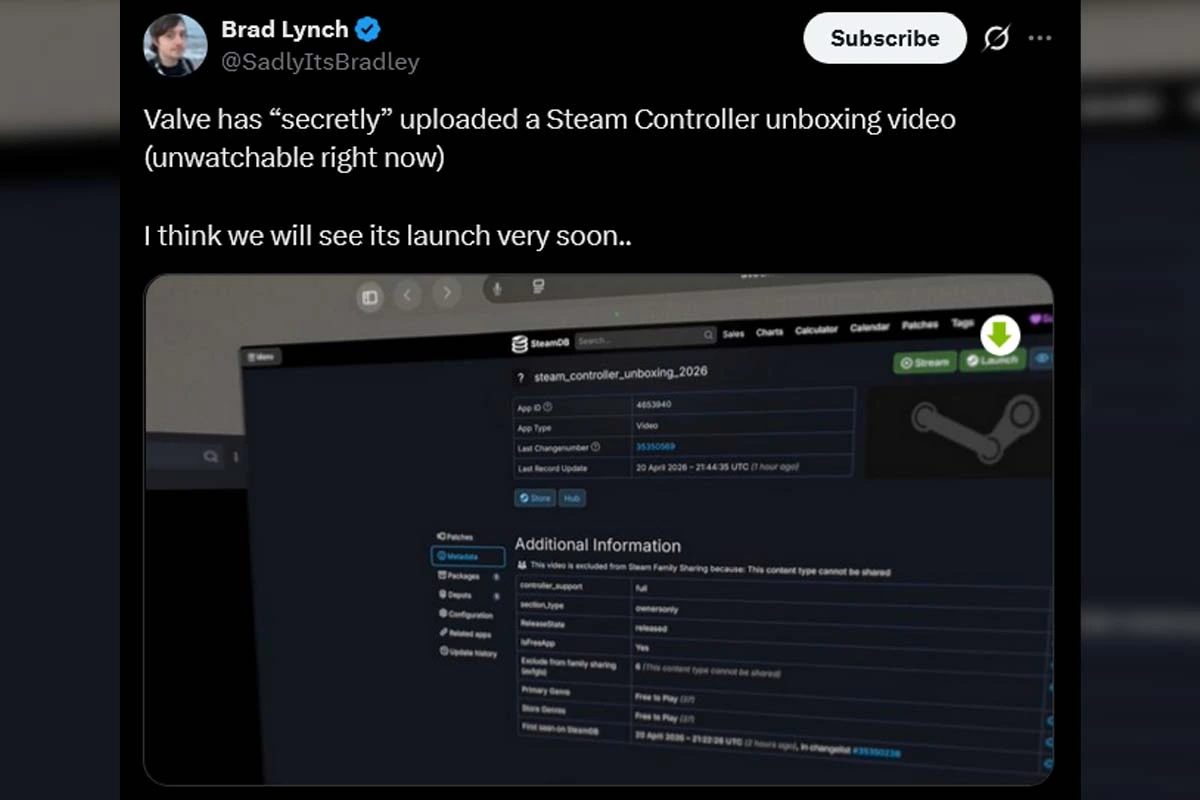 A hidden video on Steam rekindles interest in the Steam Controller
