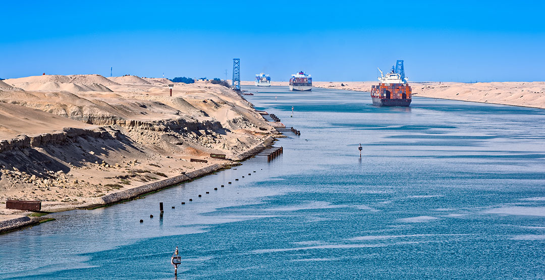 Although the Suez Canal is under Egyptian sovereignty, the participation of the United States in it gives it preferential control