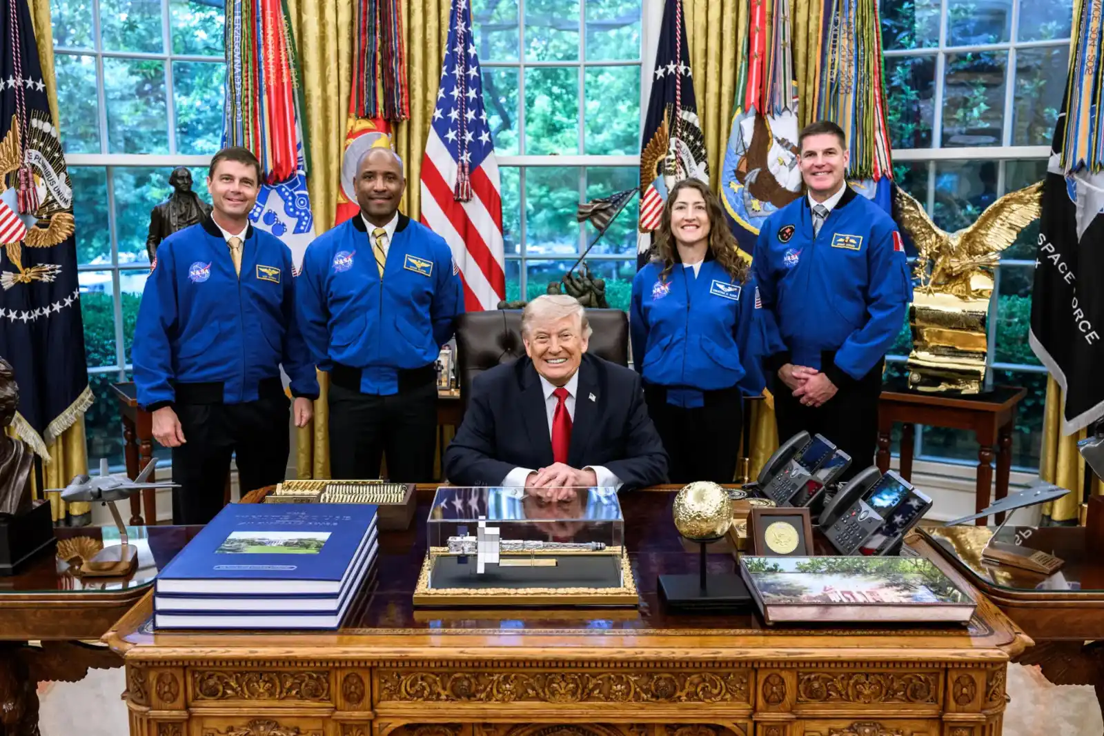 President Donald Trump will present the Congressional Space Medal of Honor to the Artemis II astronauts