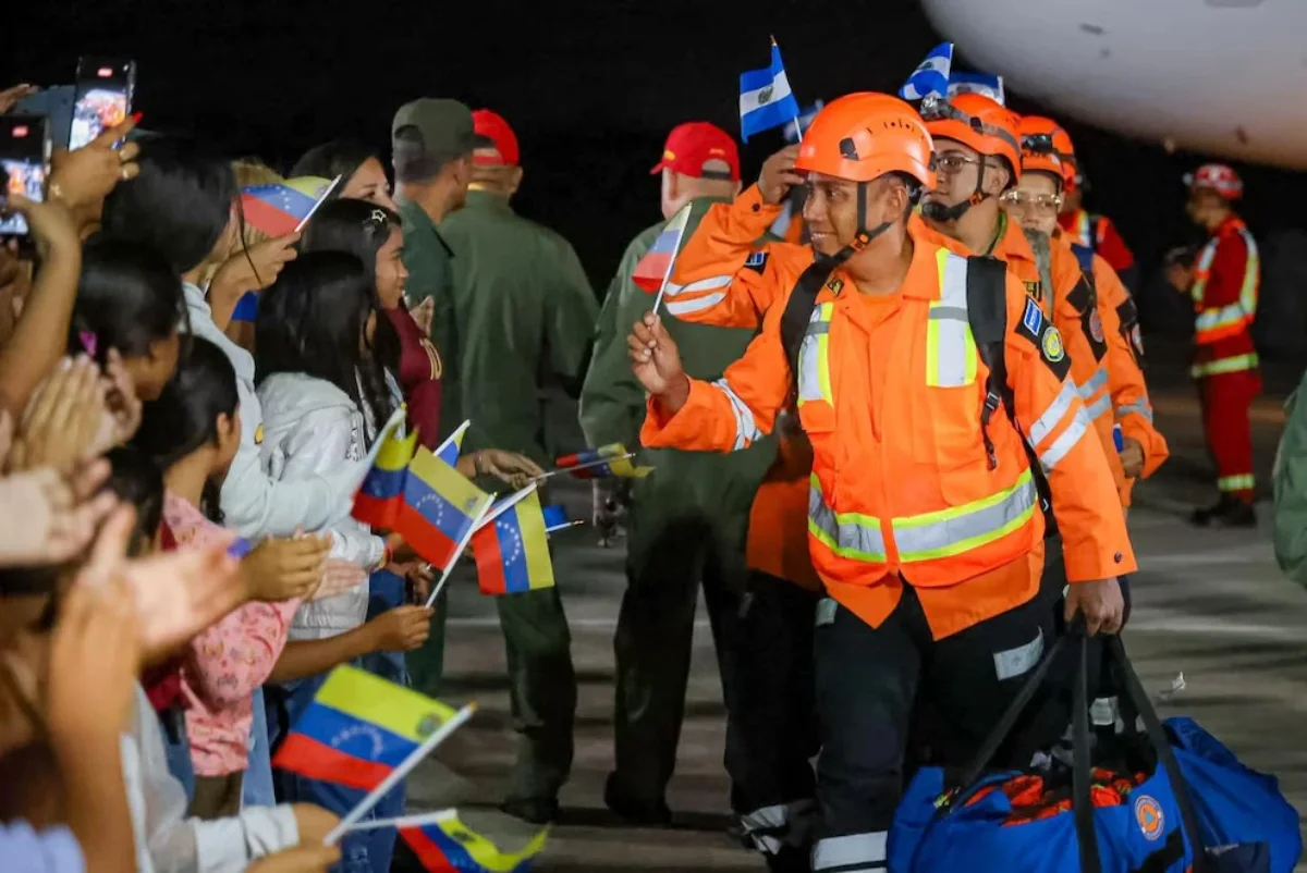 El contingente salvadoreño llegó rápidamente a Venezuela.