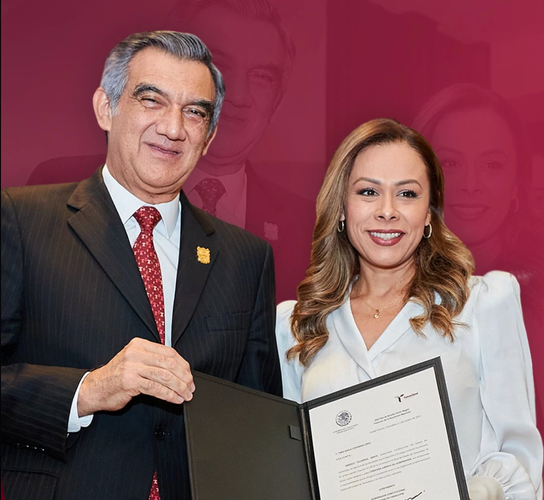 Américo Villarreal y Tania Contreras