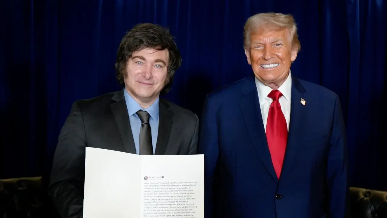 The presidents, Javier Milei and Donald Trump