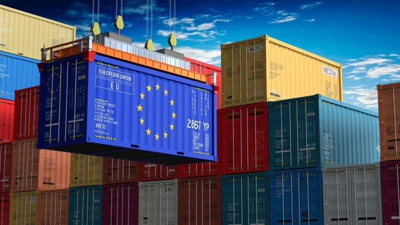 Durante el año 2025, la Unión Europea mantuvo un gran dominio en el comercio internacional de bienes 