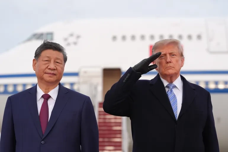 Donald Trump welcomed Xi Jinping at Andrews Air Force Base to kick off the Chinese leader's tour in the United States