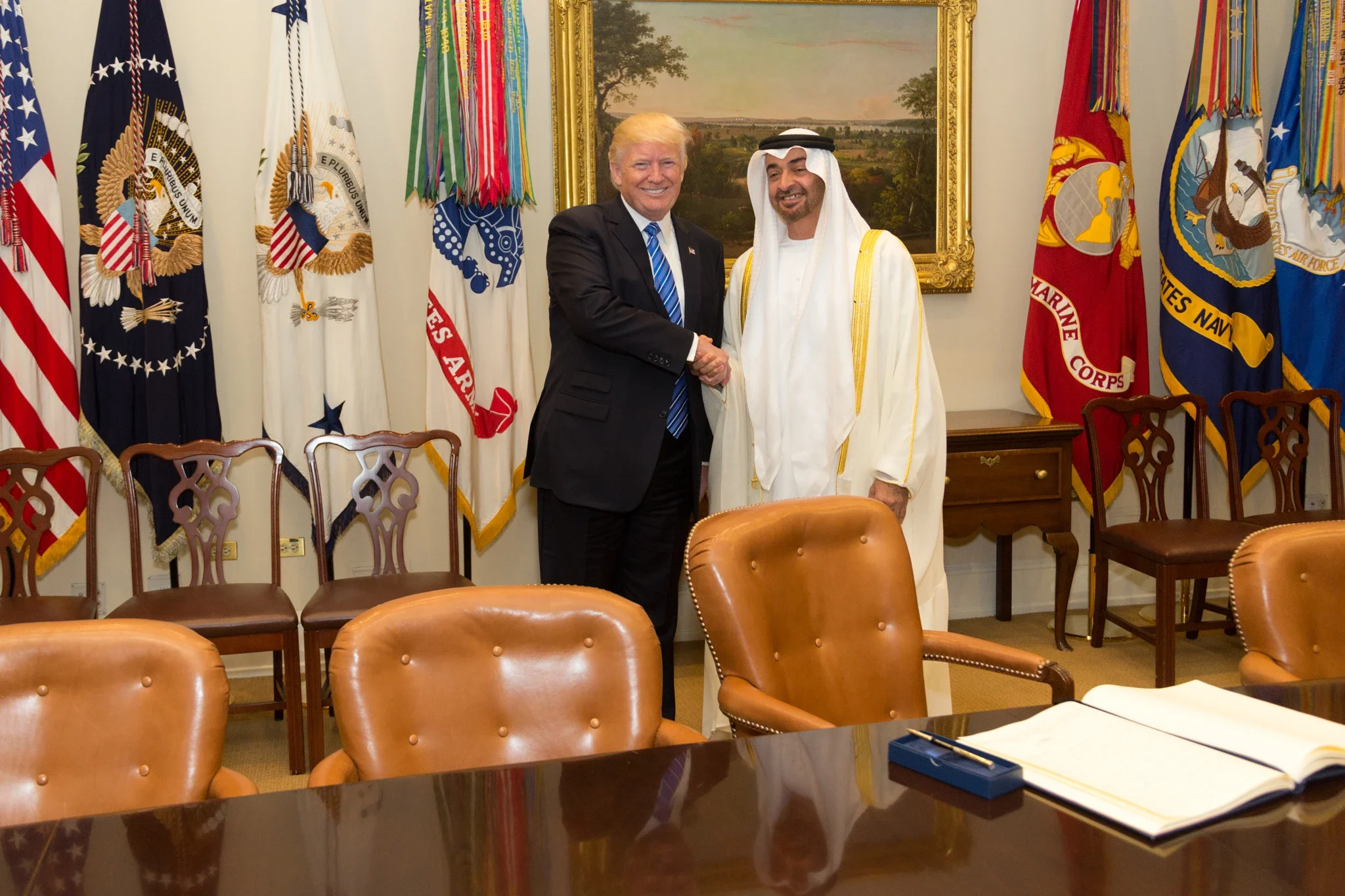 Among the leaders present at the meeting with President Trump will be the President of the United Arab Emirates