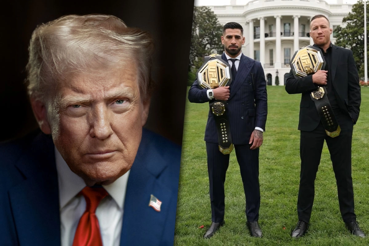 Donald Trump recibió a Ilia Topuria y Justin Gaethje antes del histórico UFC en la Casa Blanca