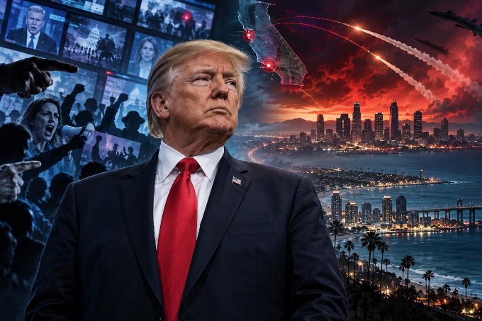 La última opereta demócrata: Acusaron falsamente a Trump de "pedir un ataque nuclear" sobre San Diego y Los Ángeles