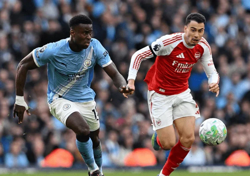 Arsenal managed to maintain the points difference with City.