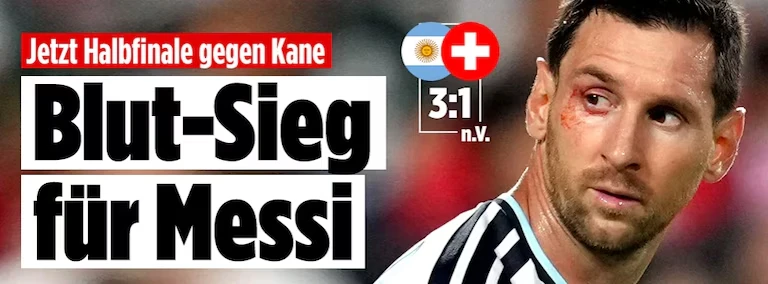 Bild calificó la victoria de argentina como "ensangrentada"