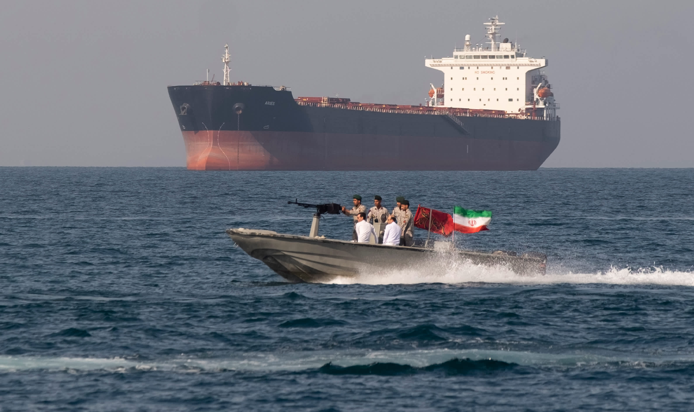The United States government is considering sanctioning vessels that indicate intent to pay tolls imposed by the Iranian regime in the Strait of Hormuz