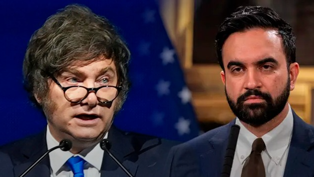 Javier Milei y Zohran Mamdani.