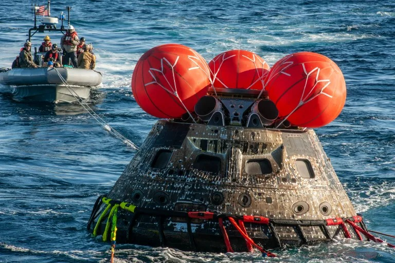 The Artemis II mission made a perfect landing off the coast of the Pacific Ocean, around 8 p.m.