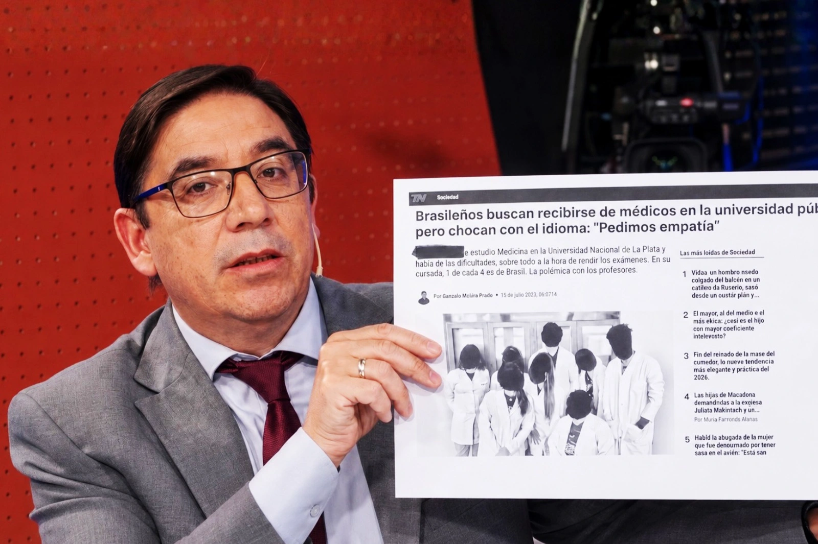 Insostenible: El Profe Álvarez denunció que estudiantes brasileños exigen clases en portugués en Medicina