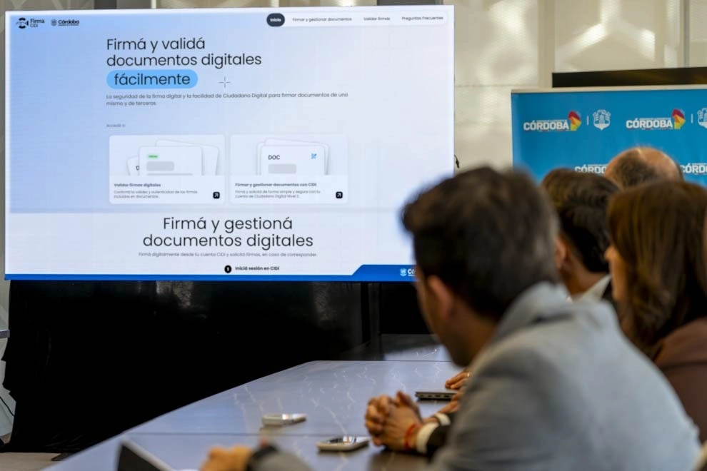 Córdoba lanzó la primera firma digital ciudadana del país