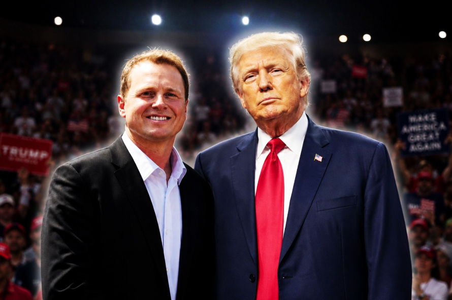 Trump and his candidate in Los Angeles, Spencer Pratt.
