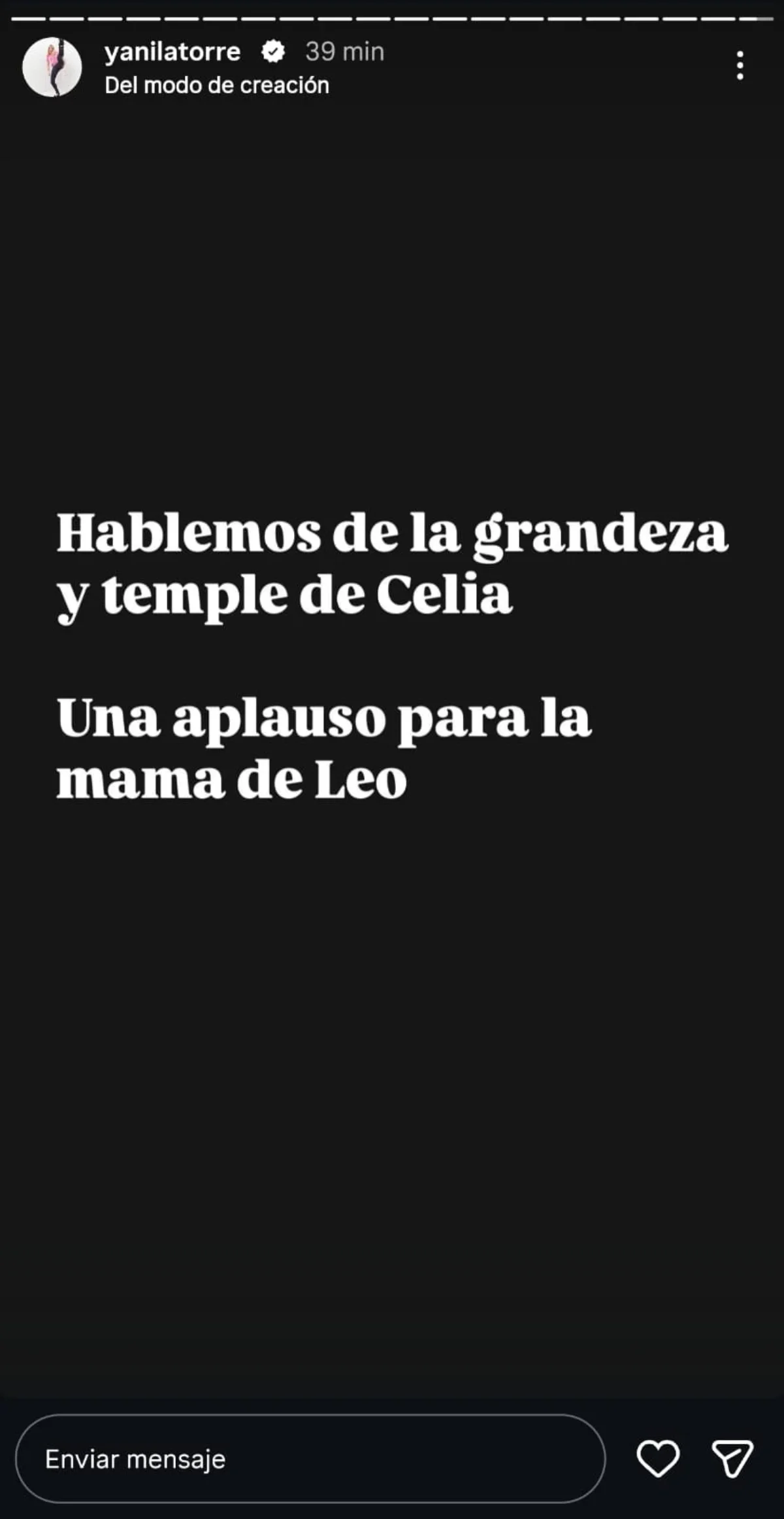 Yanina highlighted the actions of Messi's mom