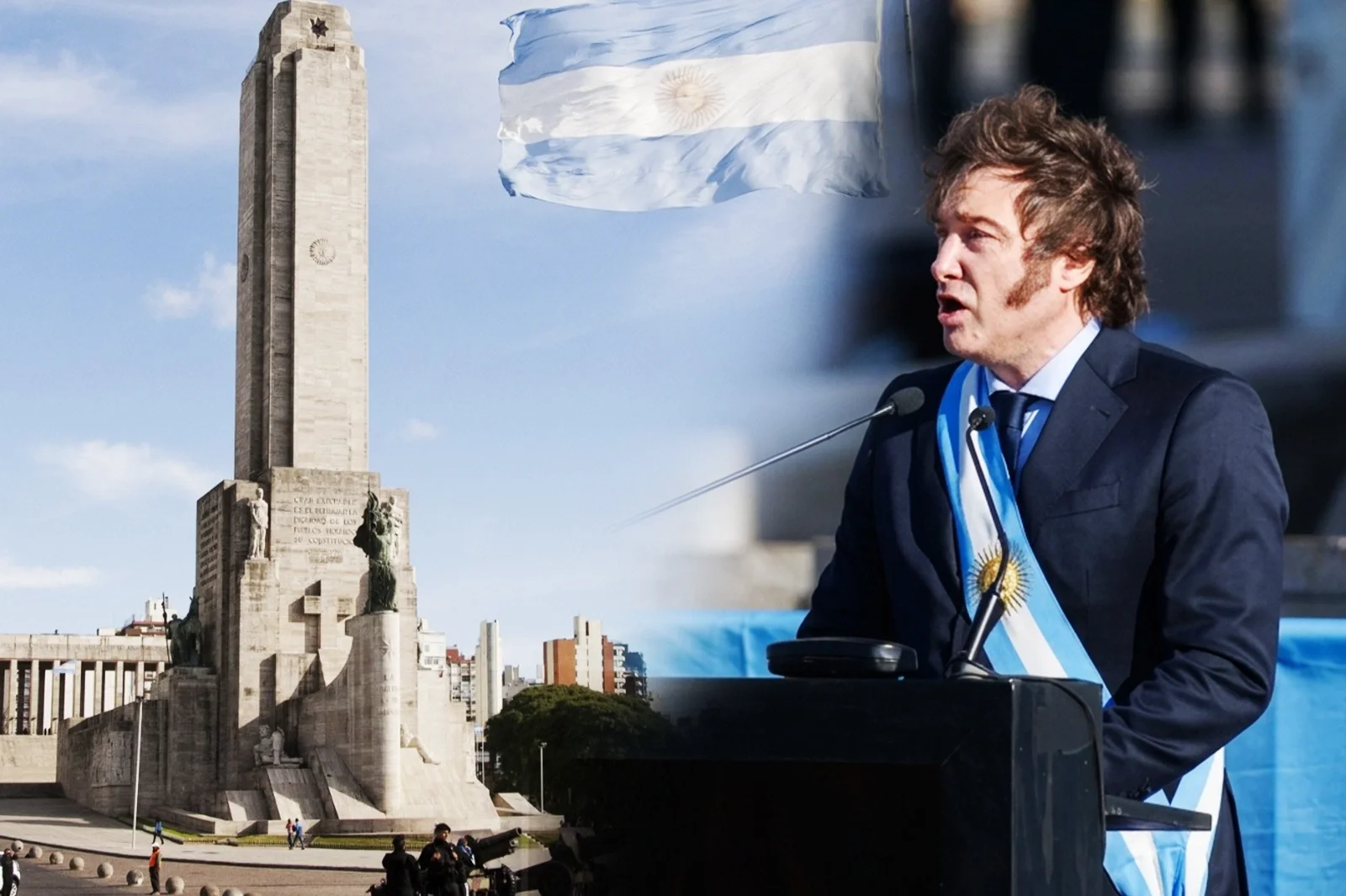 Milei habló en Rosario y reivindicó a Belgrano como el “primer intelectual liberal económico argentino”