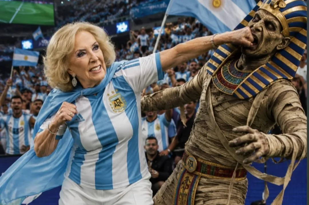 Mirtha Legrand defeats Tutankhamun in viral video before Argentina's epic victory over Egypt