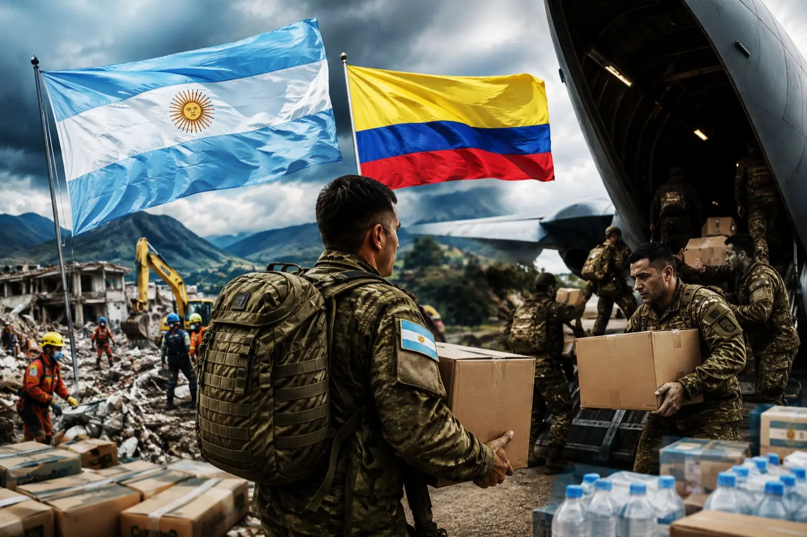 Argentina enviará 32 efectivos y ayuda humanitaria a Colombia tras el terremoto