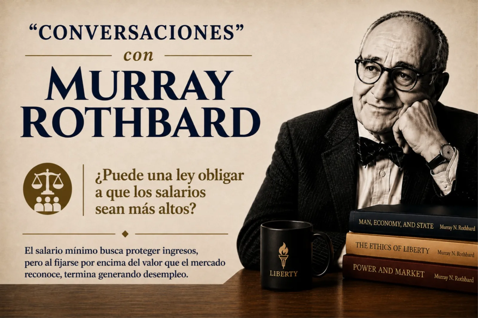 Conversaciones con Murray Rothbard: ¿Puede una ley obligar a que los salarios sean más altos?