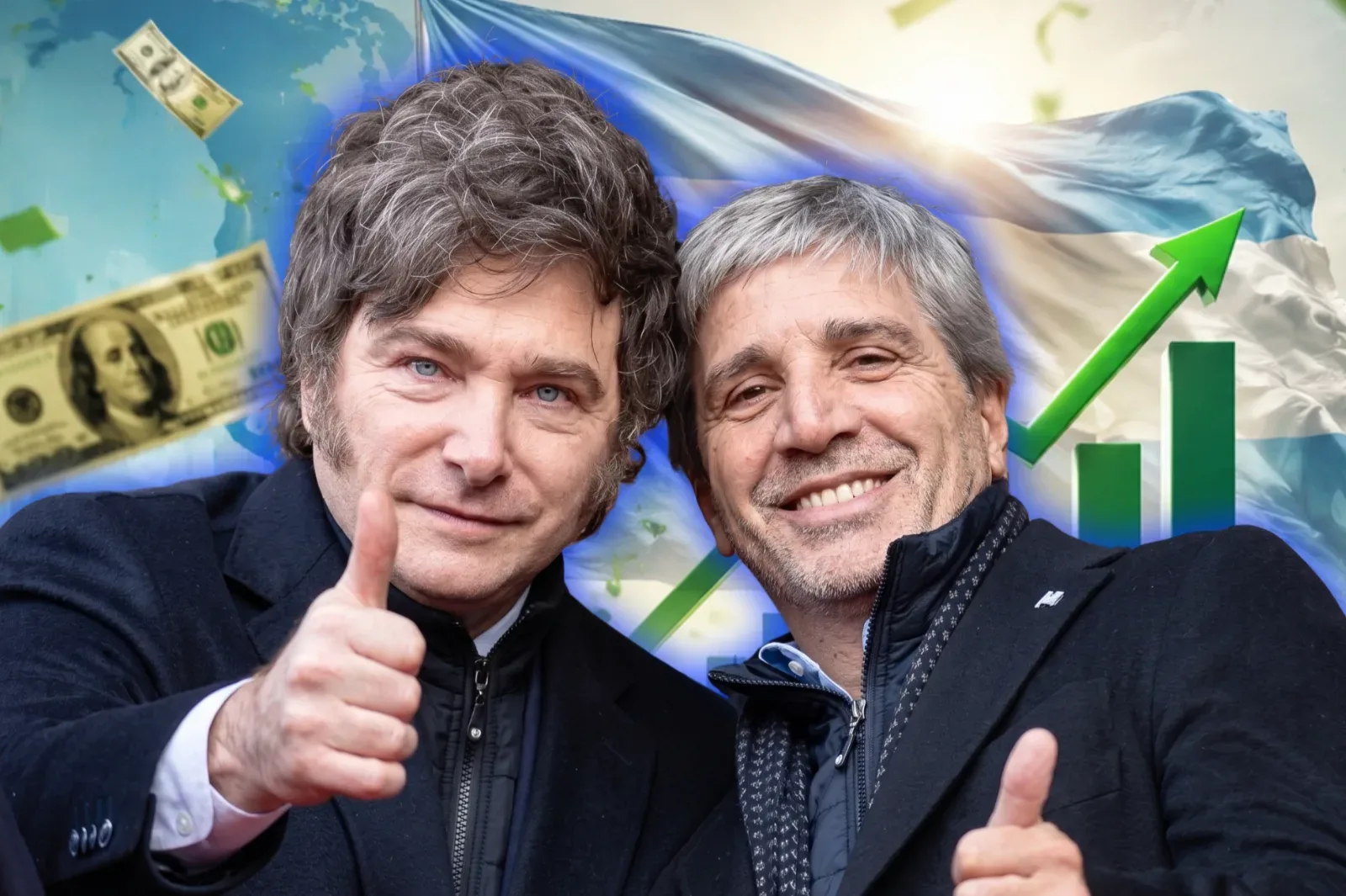 Javier Milei y Luis Caputo.