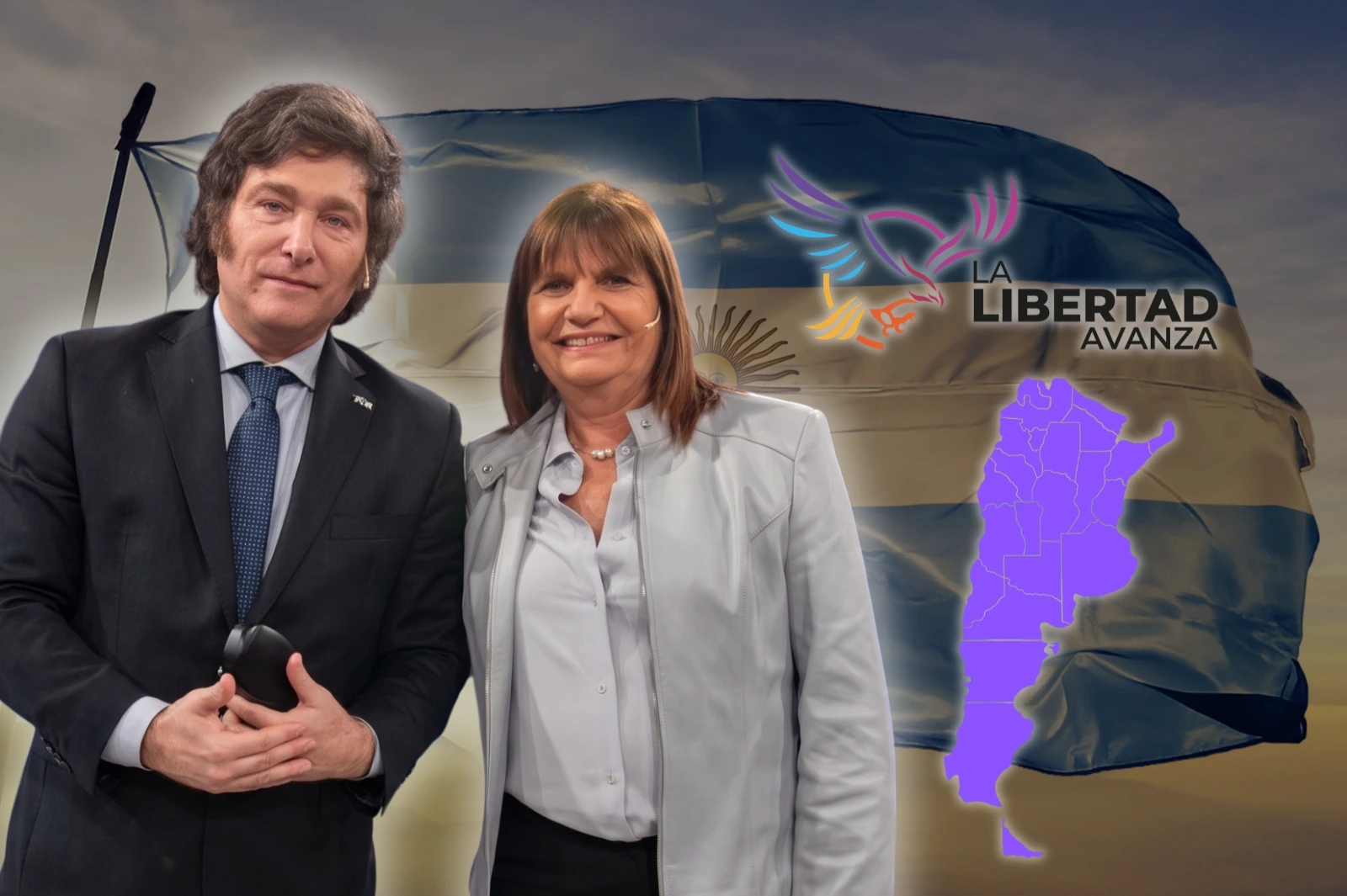 La fórmula Milei-Bullrich ganaría con más del 60% de los votos en 2027, según una encuesta