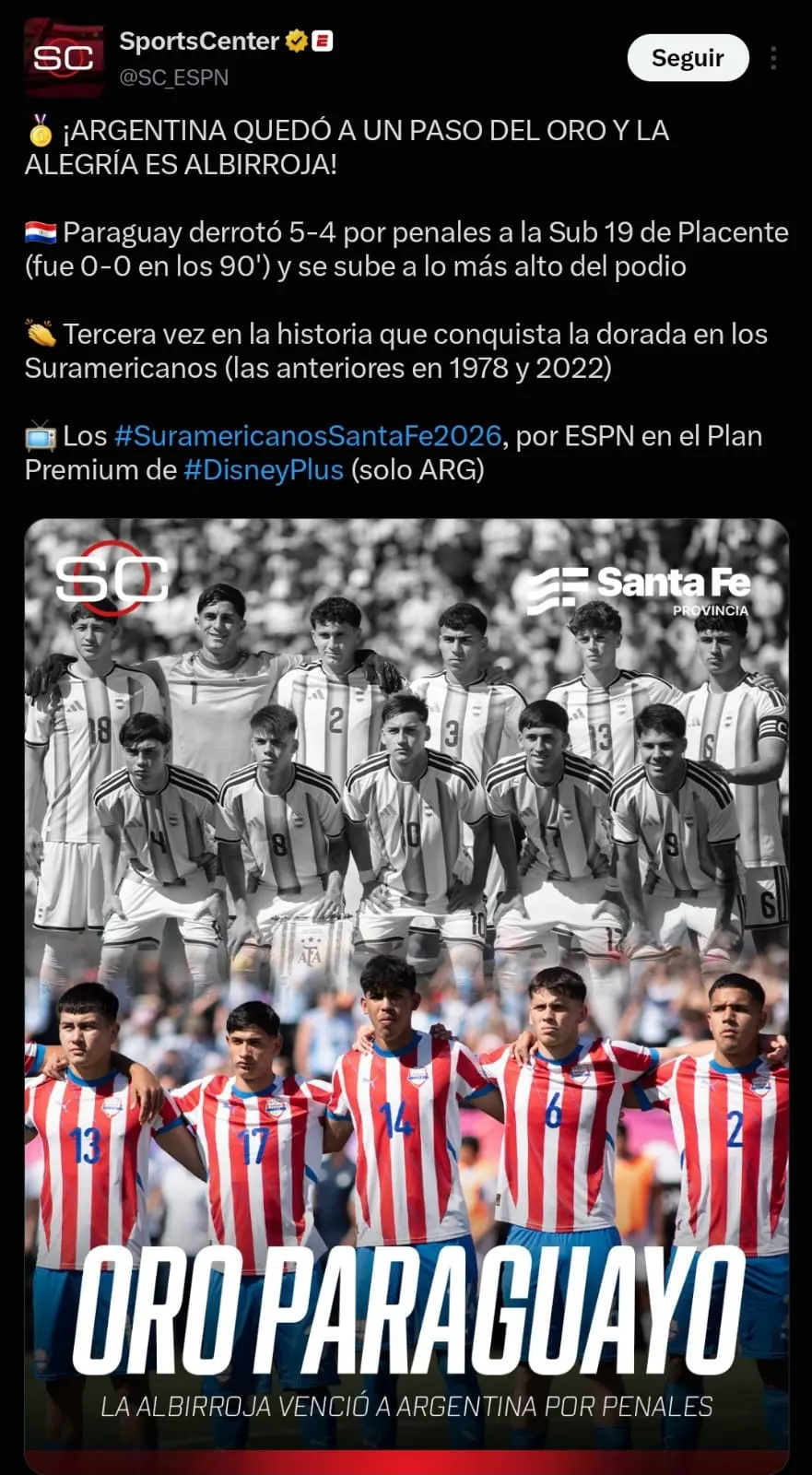 Argentina could not in the penalties against Paraguay