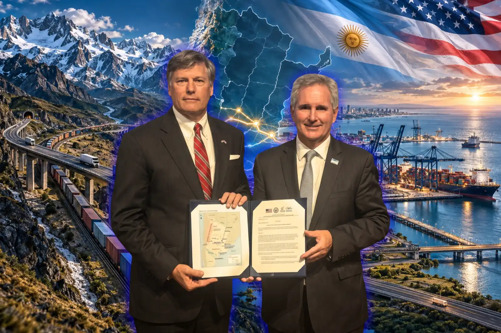 Corredor Andes-Atlántico: el megaproyecto con EEUU que busca transformar la infraestructura argentina