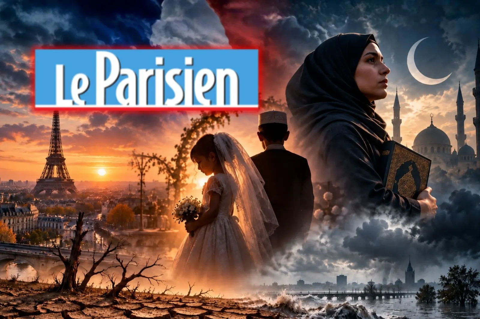 El medio francés Le Parisien culpó al cambio climático por el aumento del matrimonio infantil y defendió al islam