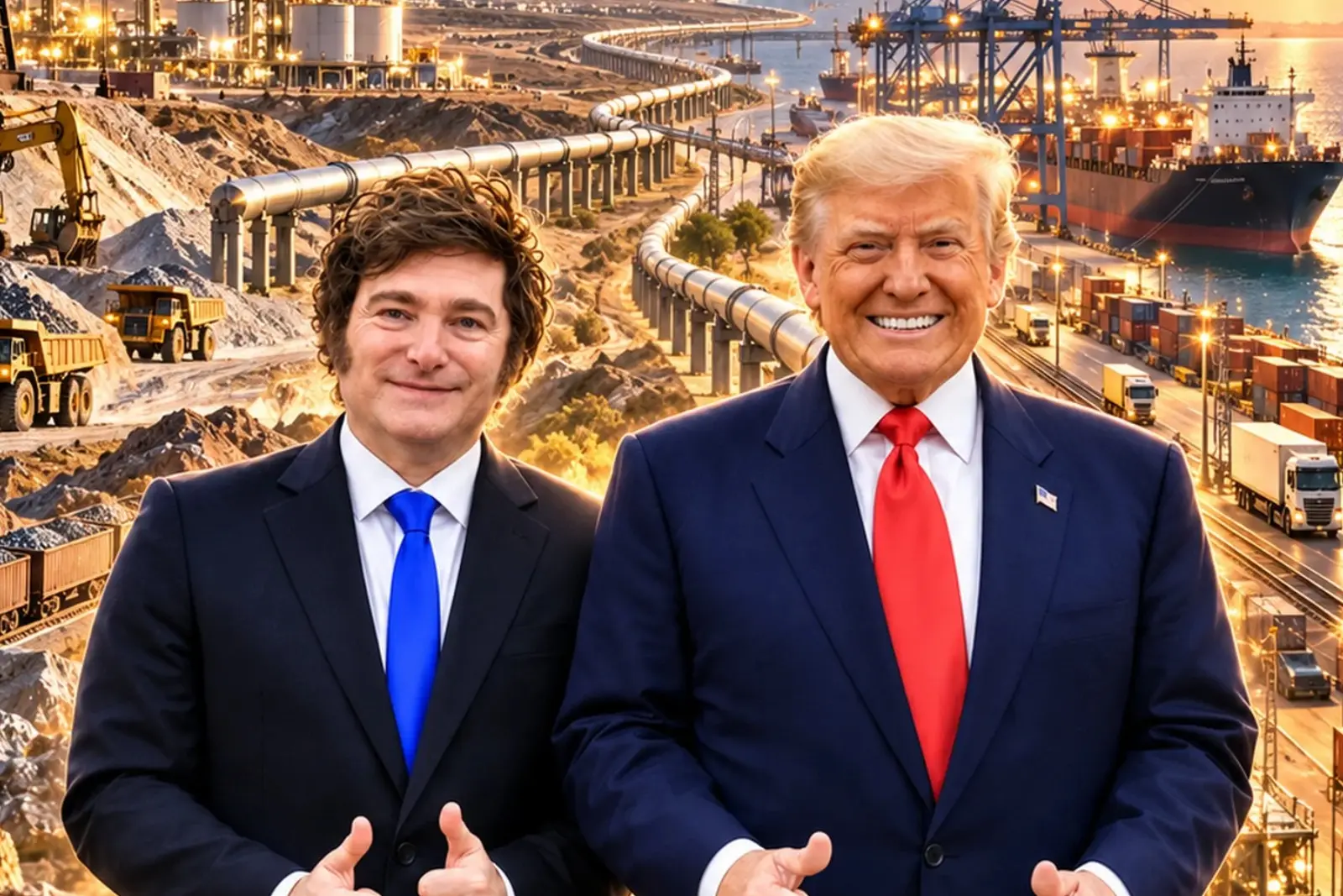 Javier Milei y Donald Trump.